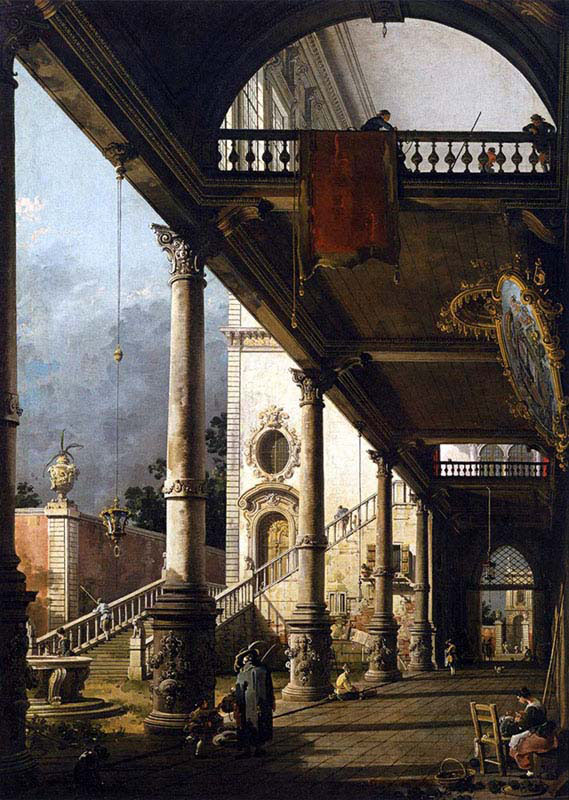 View with Portico